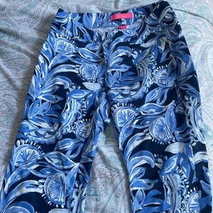 Lilly Pulitzer Kelly Skinny Ankle Pant High Tide Navy You’re the Zest